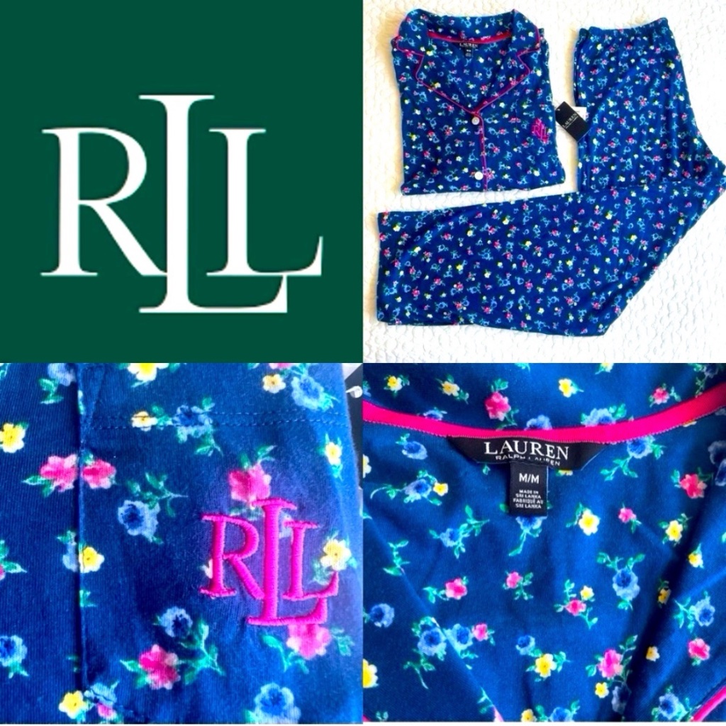 Nwt Ralph Lauren Soft-Touch Comfort Pj Set Size M